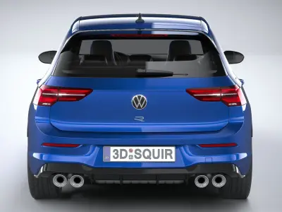 Volkswagen Golf R 2022 3D model