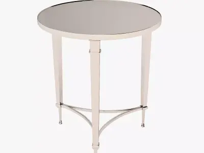 Global Views French Nickel End Table 3D model