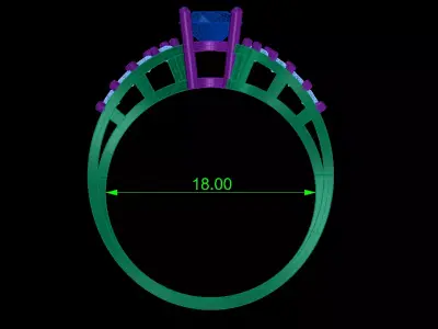Engagement Ring Jewelry 3D model