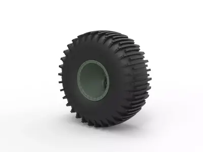 Offroad wheel 37 Scale 1 to 20 3D print model