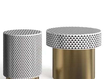 Coffee table BONE INLAY 3D model