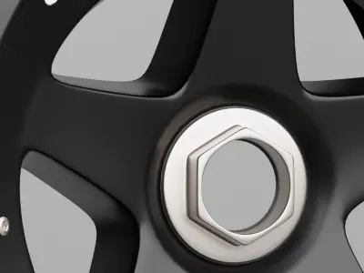 90s Speedline Formula 1 Wheel 3D model