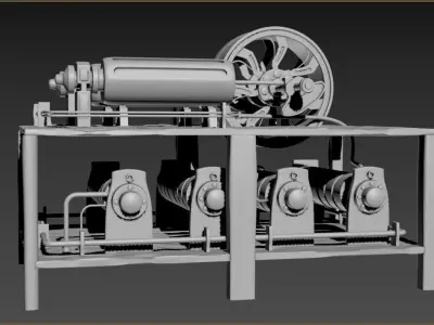 STEAM GENERATOR 3D model by 3d-magic-adventure