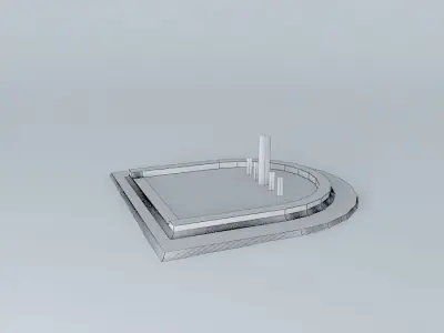 Source 2 solar powered fountain Free 3D model