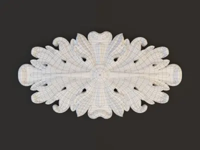 Rosette ellips 3D model