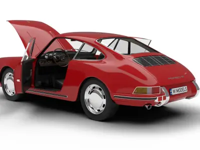 Porsche 911 1964 HQ 3d model  3D model