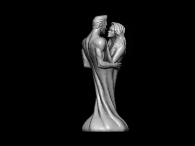 Valentines Statue 3D print model
