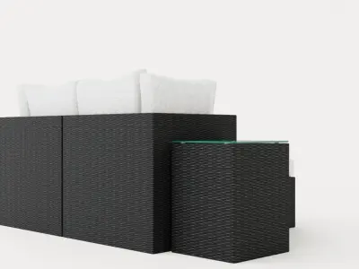 Zambia Sofa Group Low-poly 3D model