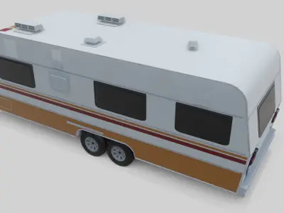 Karmann Guia Kc 640 Low-poly 3D model