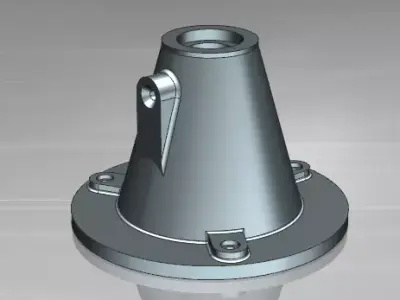 Support base for modern screw jack 3D print model