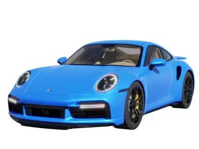 Car Rigged - Porsche 911 3D model