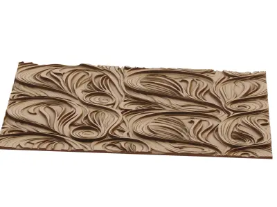 decor set wall panel wall relief mural CNC 59 3D model