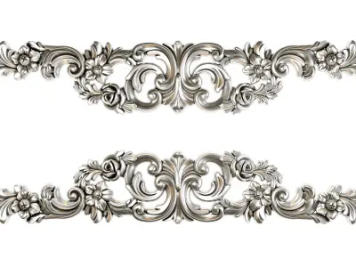 Classic carved 237 3D model