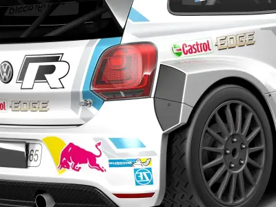 Volkswagen Polo WRC 2014 3D model