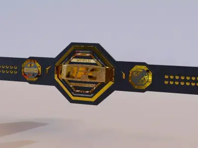 UFC Championship belt 3D print model 3D print model