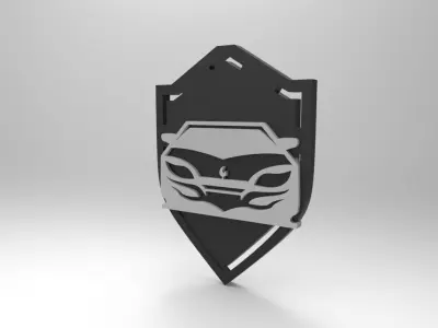 Car Emblem Low-poly 3D model