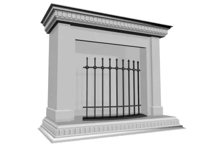 Fireplace 07 3D model
