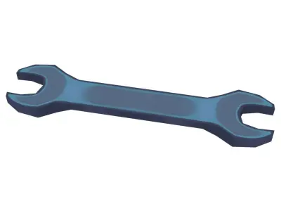 Wrench - Hand Painted Free 3D model