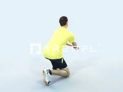 Romance 03A Volleyball Digging Sports Man Low-poly 3D model