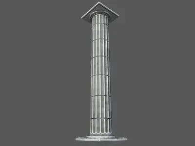 Roman Temple Low-poly 3D model buy