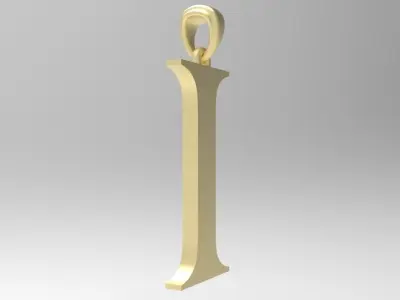 Alphabet Latin I 3D print model