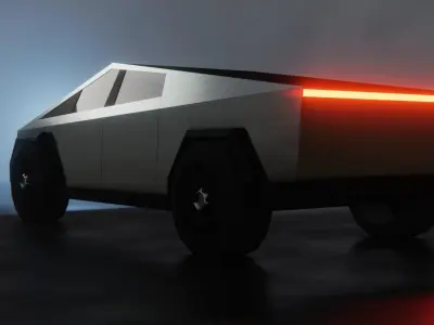 Tesla Cybertruck  Low-poly 3D model