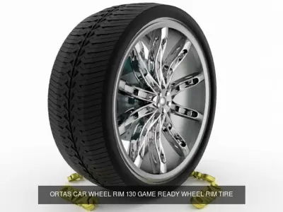 ORTAS CAR WHEEL RIM 129-130 GAME READY WHEEL 3D Model Pack