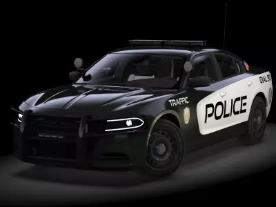 Dodge Police 3D model