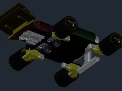 Vacuum Cleaner Toy Car 3D print model