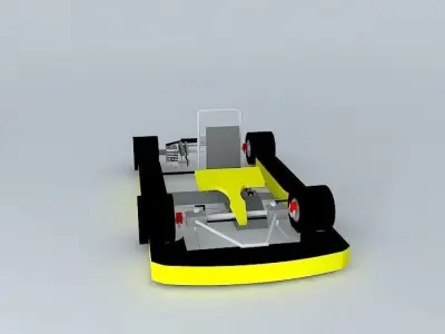 Go-kart racing car 3D model
