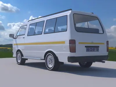 Minibus Taxi SA 3D model