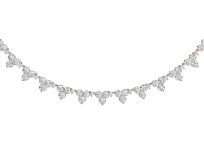 Diamond Necklace 360 animation renders 3dm stl details 3D print model