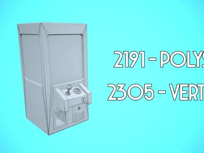 CLAWN MACHINE CARTOON STYLIZED  Low-poly 3D model