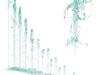 20 Water fountain collection 3D model