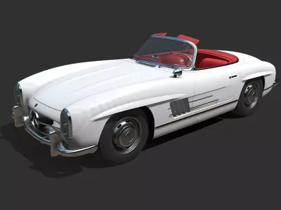mercedes  benz 300 SL classic 1957 3D model