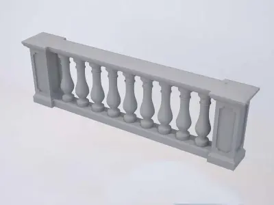 Balustrade balcony railing Free 3D model