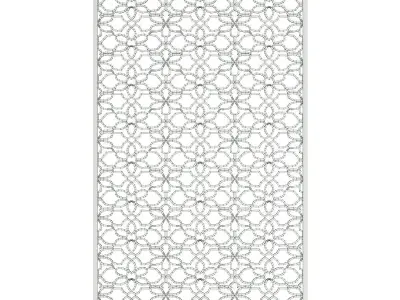 Bronze Metal Wall Panel 3D model