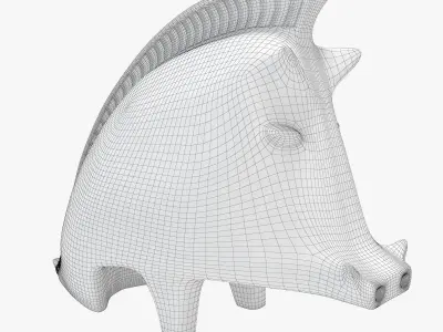 Jonathan Adler Ceramic Wild Boar Free 3D model