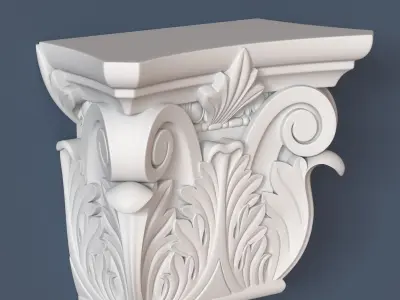 Pilaster Capital 3D model get