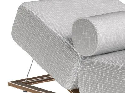 Claud Open Air Lounge Chair by Meridiani 3D model
