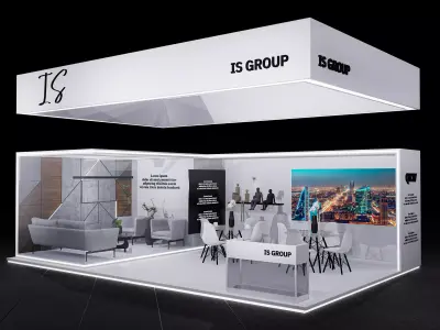 exhibition Low-poly 3D model 10