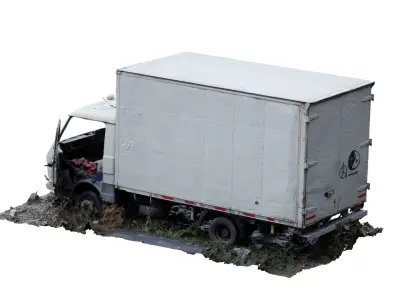 Abandoned Truck RAW 3D Scan 3D model