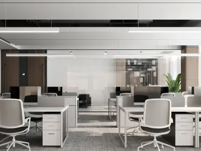 Office interio 3D model
