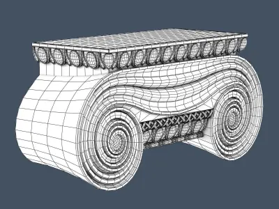 Pilaster Capital 3D model order