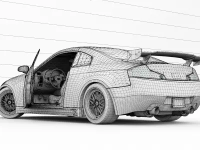 Infiniti G35 Coupe APR Edition Widebody Kit 3D model