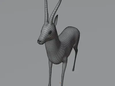 Antelope Low-poly 3D model purchase