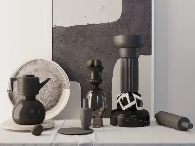 Decorative set N1 3D model