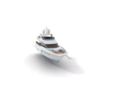 Luxury Yacht Exterior model pack Low-poly 3D model