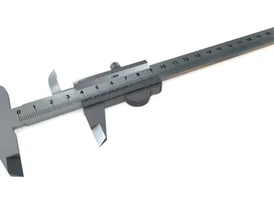Vernier Caliper 3d model Low-poly 3D model