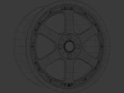 Volk Rays GT-P - Multi Piece Wheel 3D model